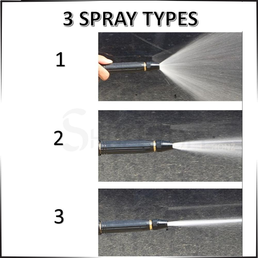 High-Pressure Metal Water Gun Nozzle | Adjustable Brass Hose Sprayer for Car, Bike & Home Cleaning