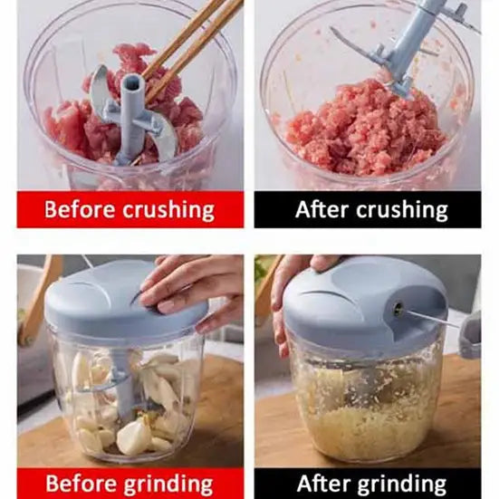Manual Food Chopper β Multifunctional Vegetable & Fruit Cutter for Onion, Herbs & Kitchen Ingredients