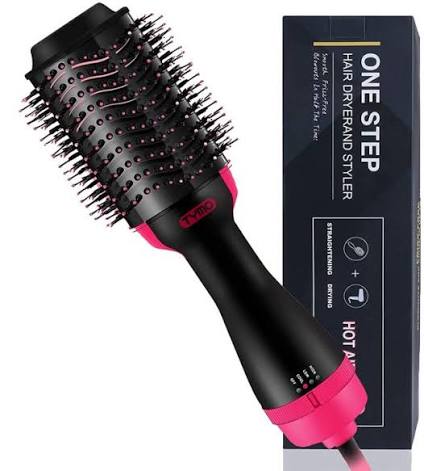 One Step Hot Air Brush 4-in-1 β Hair Dryer, Straightener, Curler & Volumizer