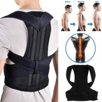 Adjustable Back Support Belt for Men & Women | Posture Corrector | Breathable Spine & Shoulder Support