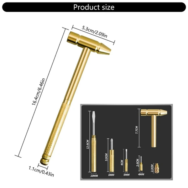 5-in-1 Mini Craft Hammer & Screwdriver Tool Set – Multifunctional Hand Tools for Home Repair & DIY