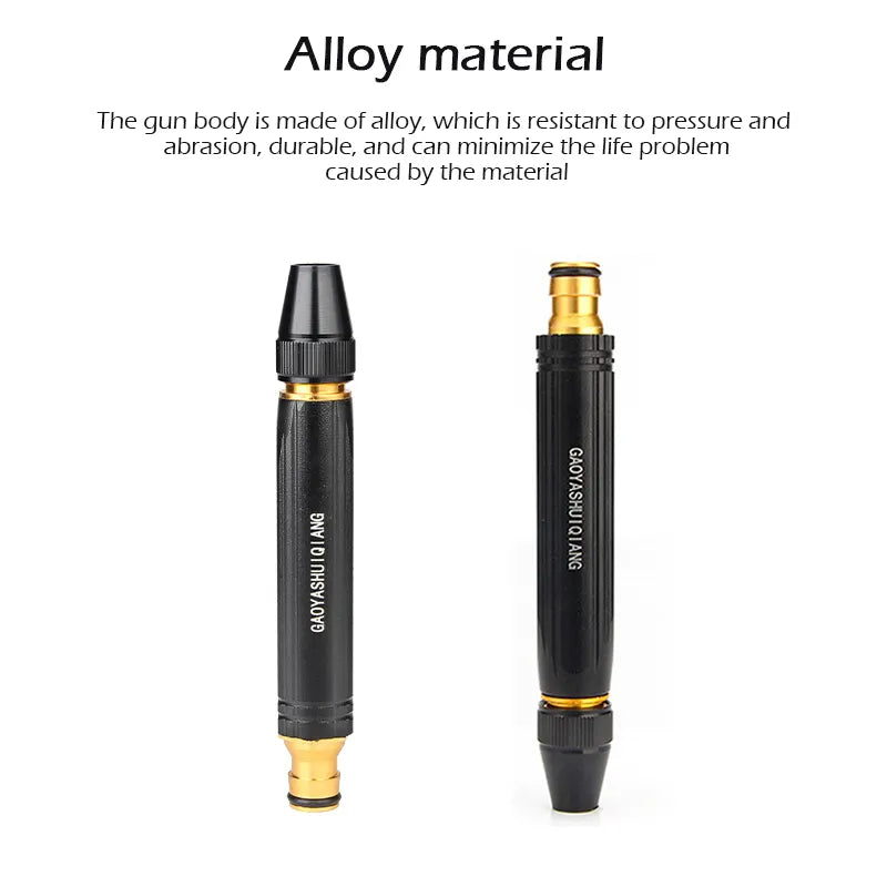 High-Pressure Metal Water Gun Nozzle | Adjustable Brass Hose Sprayer for Car, Bike & Home Cleaning