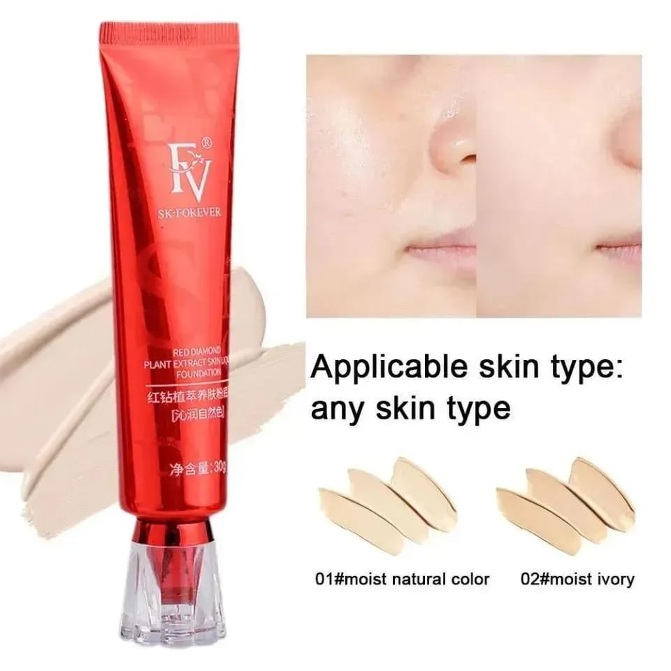 Flicka 2-in-1 Makeup Deal | Primer 60g + Ivory Foundation 30g | Smooth & Long-Lasting Makeup Combo