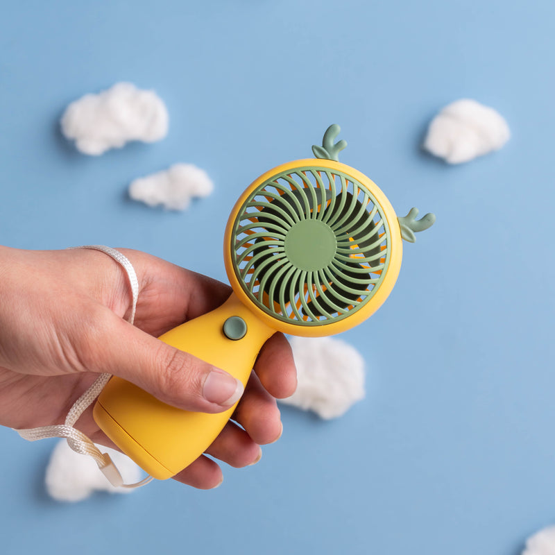Portable Mini Handheld Fan – USB Rechargeable Personal Cooling Fan with Strong Airflow
