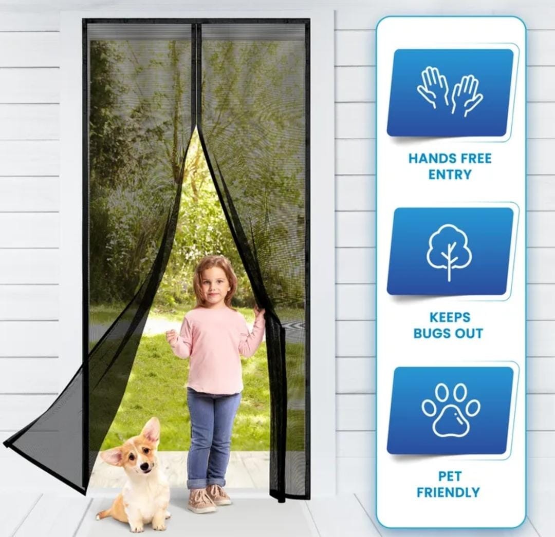 Magnetic Mosquito Mesh Door Net – Automatic Closing Insect Screen
