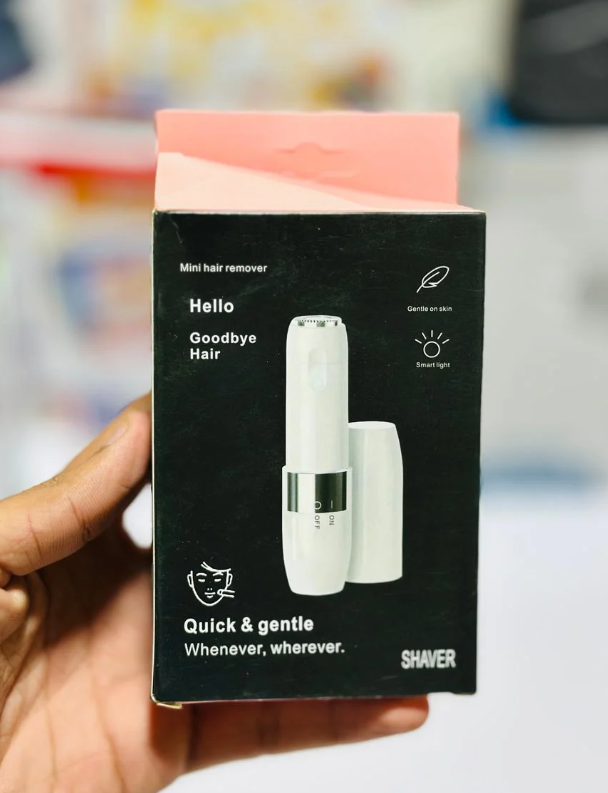 Flawless Mini Hair Remover | Painless Facial Hair Remover with Smart Light | Portable Shaver
