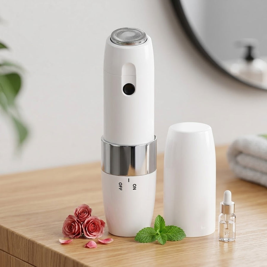 Flawless Mini Hair Remover | Painless Facial Hair Remover with Smart Light | Portable Shaver