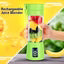 Portable Blender 380ml | Rechargeable USB Personal Smoothie Maker | 6-Blade Juicer Cup for Shakes & Smoothies