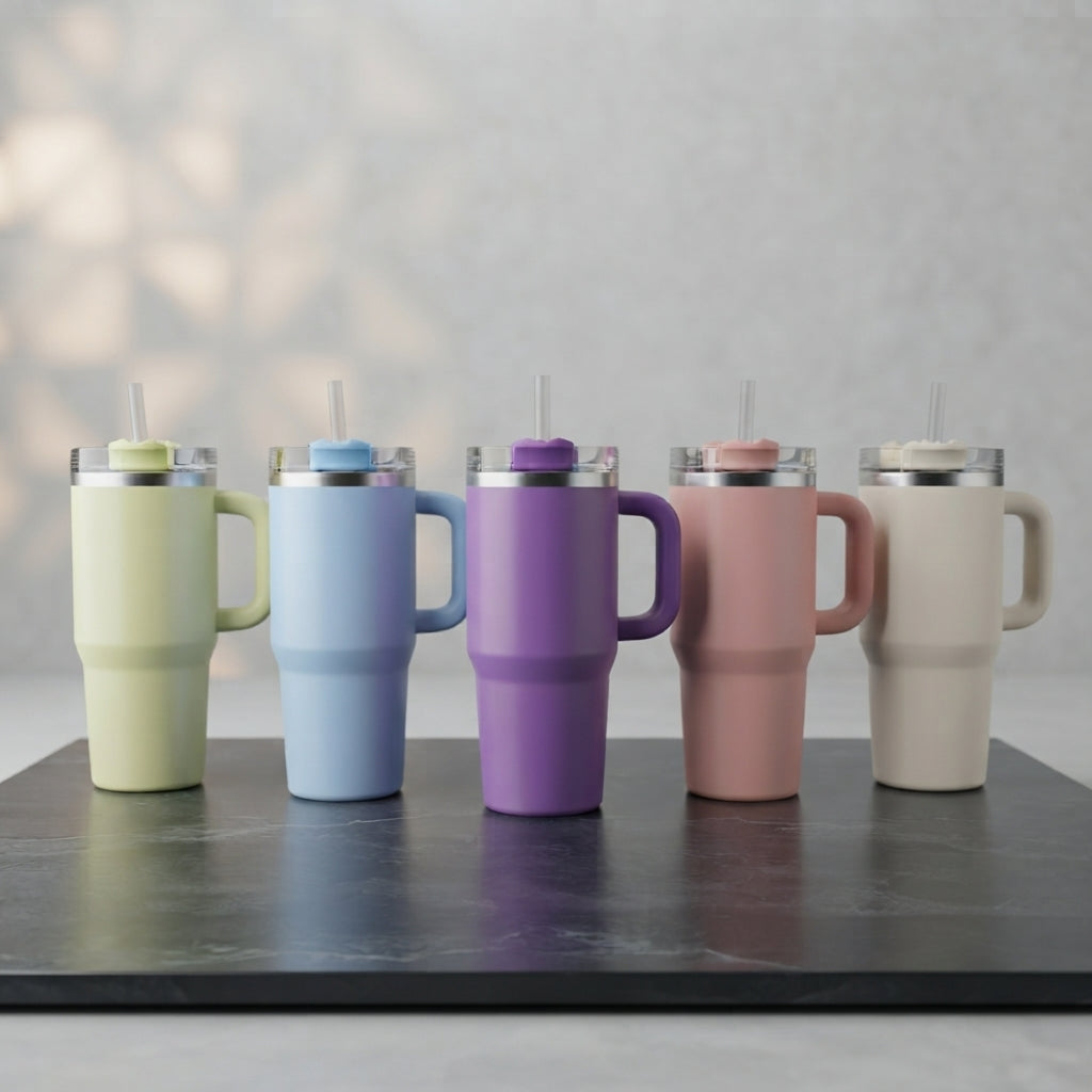 20oz Stainless Steel Tumbler – Double Wall Insulated Travel Mug | Random Colour