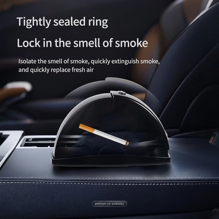 Portable Car Ashtray – Smoke Trapping & Odor Reducing Vehicle Ashtray